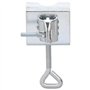 vidaXL Pinces à parasol pour Balcon 2 pcs 32 mm Acier support de parasol de Balcon support de Parapluie de Balcon Pince de paras