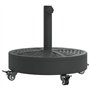 vidaXL Base de Parasol avec Roues pour mâts Ø38 / 48 mm 27 kg Rond