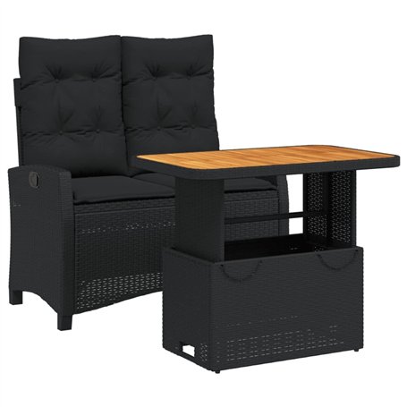 vidaXL Ensemble à Manger de Jardin avec Coussins 2pcs