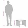 vidaXL Tabourets de Jardin avec Coussins Lot de 4 Gris résine tressée