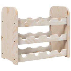 vidaXL Casier à vin 43x25x37 cm Bois de pin Massif