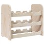 vidaXL Casier à vin 43x25x37 cm Bois de pin Massif, Porte-Verres à vin, casier à vin, casier à vin de Cuisine, Porte-Bouteilles 