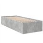 vidaXL Cadre de lit sans Matelas Gris béton 75x190 cm