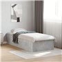vidaXL Cadre de lit sans Matelas Gris béton 75x190 cm