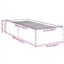 vidaXL Cadre de lit sans Matelas Gris béton 75x190 cm
