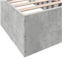 vidaXL Cadre de lit sans Matelas Gris béton 75x190 cm