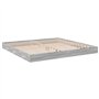 VidaXL Cadre de Lit Sonoma Gris 180x200 cm en Bois d'Ingénierie - Meuble de Chambre à Coucher