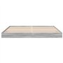 VidaXL Cadre de Lit Sonoma Gris 180x200 cm en Bois d'Ingénierie - Meuble de Chambre à Coucher, Sommier, Lit Double à Panneaux