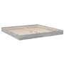 VidaXL Cadre de Lit Sonoma Gris 180x200 cm en Bois d'Ingénierie - Meuble de Chambre à Coucher, Sommier, Lit Double à Panneaux
