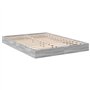 VidaXL Cadre de Lit Sonoma Gris 120x200 cm en Bois d'Ingénierie - Meuble de Chambre à Coucher, Sommier, Lit Double à Panneaux