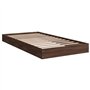 vidaXL Cadre de lit chêne Marron 100x200 cm Bois d'ingénierie