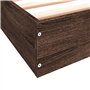 vidaXL Cadre de lit chêne Marron 100x200 cm Bois d'ingénierie, Meuble de Chambre à Coucher, sommier, lit de Palette, lit, lit Si