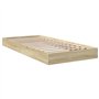 vidaXL Cadre de lit chêne Sonoma 90x200 cm Bois d'ingénierie