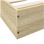 vidaXL Cadre de lit chêne Sonoma 90x200 cm Bois d'ingénierie, Meuble de Chambre à Coucher, sommier, lit de Palette, lit, lit Sim