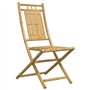 vidaXL Ensemble de Bistro 3 pcs Bambou, Ensemble de Bistro de Jardin, Ensemble de Balcon, Ensemble de Meubles d'extérieur