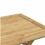 vidaXL Ensemble de Bistro 3 pcs Bambou, Ensemble de Bistro de Jardin, Ensemble de Balcon, Ensemble de Meubles d'extérieur