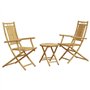 vidaXL Ensemble de Bistro 3 pcs Bambou