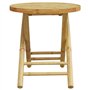 vidaXL Ensemble de Bistro 3 pcs Bambou, Ensemble de Bistro de Jardin, Ensemble de Balcon, Ensemble de Meubles d'extérieur