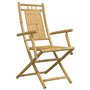 vidaXL Ensemble de Bistro 3 pcs Bambou, Ensemble de Bistro de Jardin, Ensemble de Balcon, Ensemble de Meubles d'extérieur