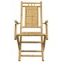 vidaXL Ensemble de Bistro 3 pcs Bambou, Ensemble de Bistro de Jardin, Ensemble de Balcon, Ensemble de Meubles d'extérieur
