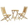 vidaXL Ensemble de Bistro 3 pcs Bambou