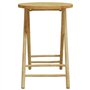 vidaXL Ensemble de Bistro 3 pcs Bambou, Ensemble de Bistro de Jardin, Ensemble de Balcon, Ensemble de Meubles d'extérieur
