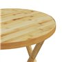vidaXL Ensemble de Bistro 3 pcs Bambou, Ensemble de Bistro de Jardin, Ensemble de Balcon, Ensemble de Meubles d'extérieur