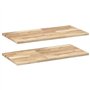 vidaXL Étagères flottantes 2 pcs 80x40x2 cm Acacia Massif Non traité