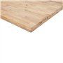 vidaXL Étagères flottantes 3 pcs 80x40x4 cm Acacia Massif Non traité, étagère Murale, Planche d'étagère, étagère Murale de Salle