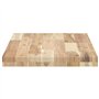 vidaXL Dessus de Meuble de Salle de Bain Non traité Bois d'acacia, étagère de Salle de Bain, Plan de Travail de Salle de Bain, D