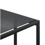vidaXL Tabourets de Jardin 4 pcs Noir Acier et textilène, siège de Jardin, Tabouret d'extérieur, siège Cube, siège d'extérieur, 