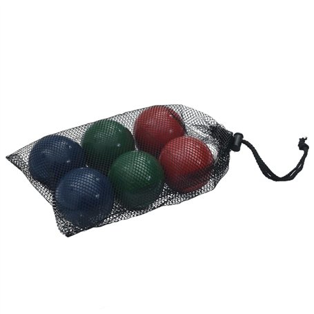 vidaXL Ensemble de Boules Bocce 8 pcs Sac de Transport Bois pin Massif