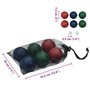 vidaXL Ensemble de Boules Bocce 8 pcs Sac de Transport Bois pin Massif, Ensembles de Jeu de pétanque, Jeu d'extérieur, Jeu de pé