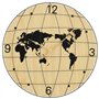 vidaXL Horloge Murale Jaune et Noir Ø50 cm Bois d'ingénierie