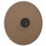 vidaXL Horloge Murale Jaune et Noir Ø50 cm Bois d'ingénierie, Horloge Murale de Cuisine, Horloge Murale de Chambre à Coucher, Gr