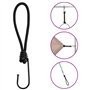 vidaXL Cordon élastique avec Crochets 50 pcs 17 cm, Cordon élastique avec Crochet, Sangle élastique avec Crochet, Corde élastiqu