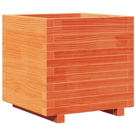 vidaXL Jardinière Cire Marron 50x50x49