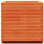 vidaXL Jardinière Cire Marron 50x50x49,5 cm Bois de pin Massif, jardinière d'extérieur, bac à Fleurs, boîte à Plantes, jardinièr