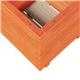 vidaXL Jardinière Cire Marron 50x50x49,5 cm Bois de pin Massif, jardinière d'extérieur, bac à Fleurs, boîte à Plantes, jardinièr