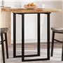 vidaXL Dessus de Table carré 70x70x4 cm Bois Massif d'acacia