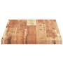 vidaXL Dessus de Table rectangulaire 80x30x2 cm Bois Massif d'acacia, Dessus de Table de Rechange, Dessus de Table rectangulaire