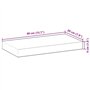 vidaXL Dessus de Table 40x20x4 cm rectangulaire Bois Massif d'acacia