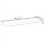 vidaXL Dessus de Table 80x20x4 cm rectangulaire Bois Massif d'acacia