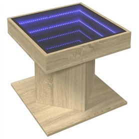 vidaXL Table basse avec lumières LED RVB
