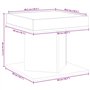 table carrée en verre