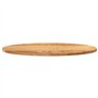 vidaXL Dessus de Table 80x40x2 cm Bois de chêne Massif Ovale