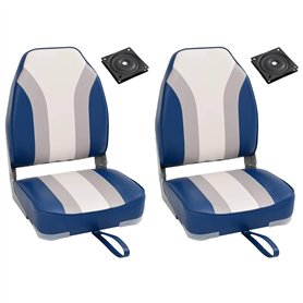 vidaXL Ensemble de sièges de Bateau Pliables Lot de 4 Dossier Haut