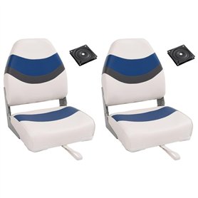 vidaXL Ensemble de sièges de Bateau Pliables Lot de 4 Dossier Haut