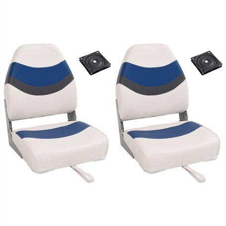 vidaXL Ensemble de sièges de Bateau Pliables Lot de 4 Dossier Haut