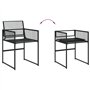 vidaXL Ensemble à Manger de Jardin 11 pcs Noir résine tressée, Ensemble à Manger d'extérieur, Meuble à Manger de Jardin, Table e